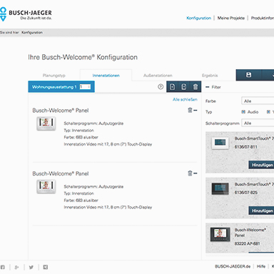 Busch-Welcome Kon&shy;fig&shy;urator